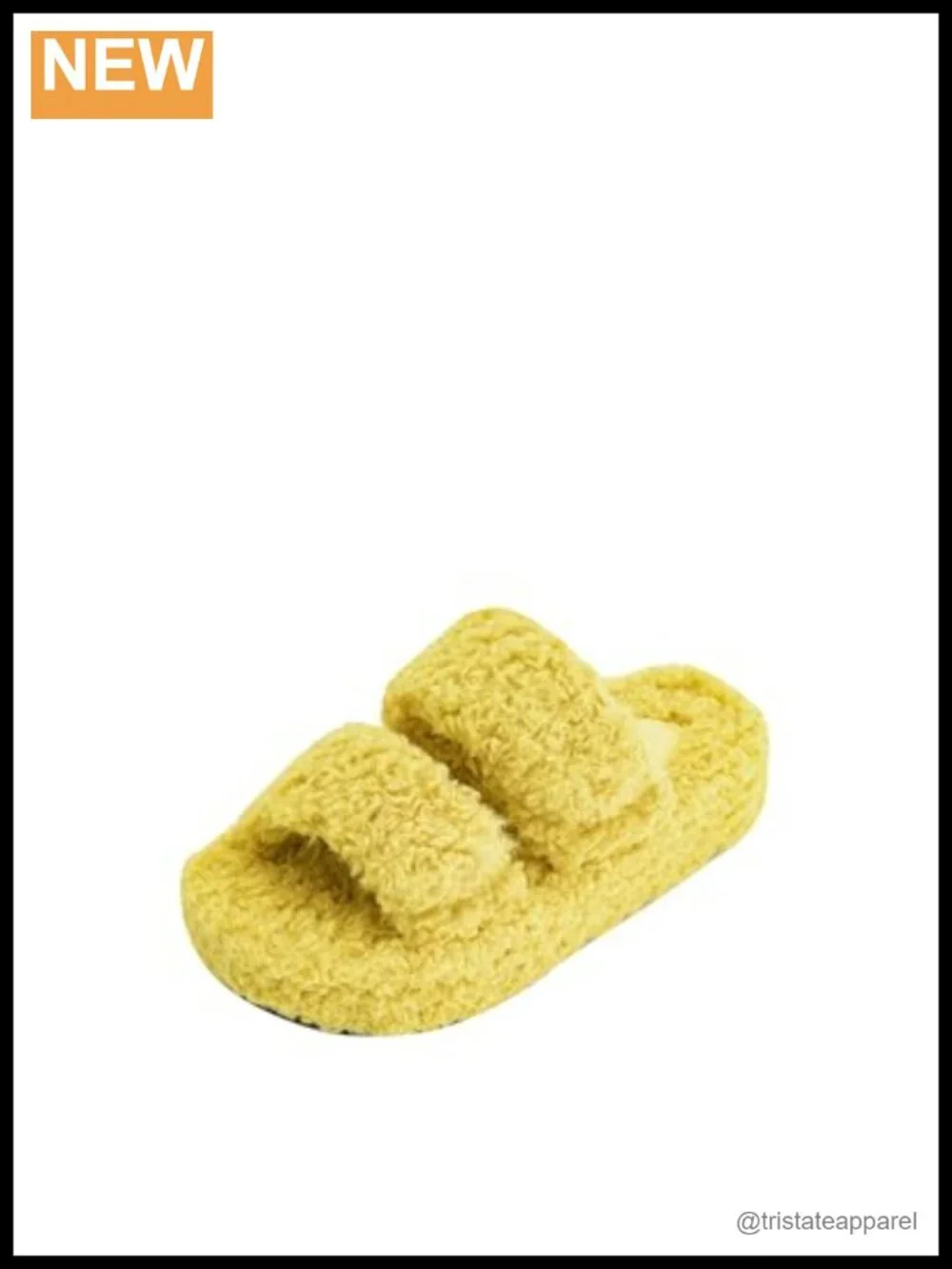 Lexi Platform Sandal Vegan Leather Faux Fur Slide Casual